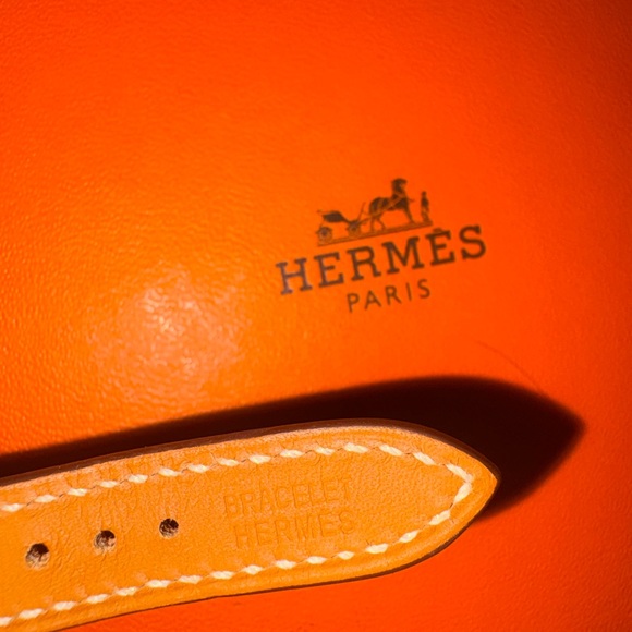 Hermes Kelly Paris Swiss made brown and silver watch. - Picture 9 of 9